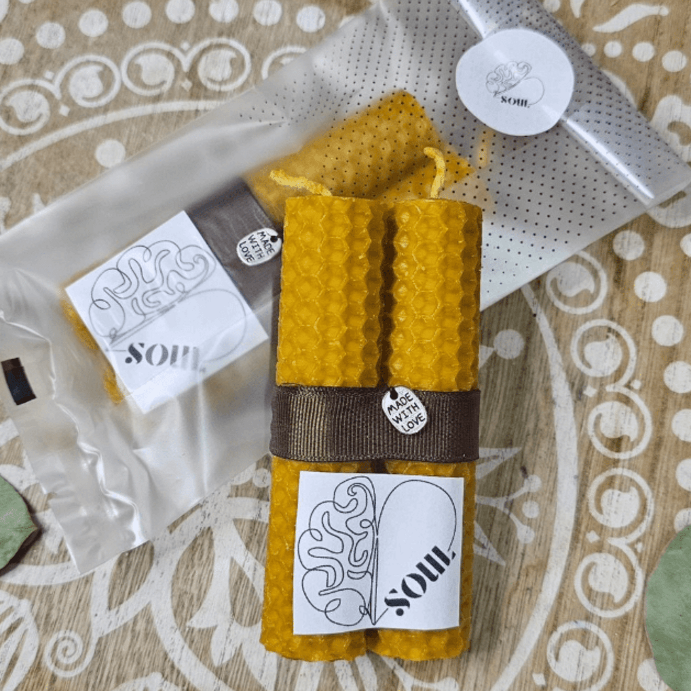 Velas cera de abeja